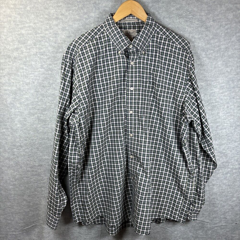 L.L. Bean Men's Casual Button Down Shirts - Red and Black Plaid - Picture 9 of 15